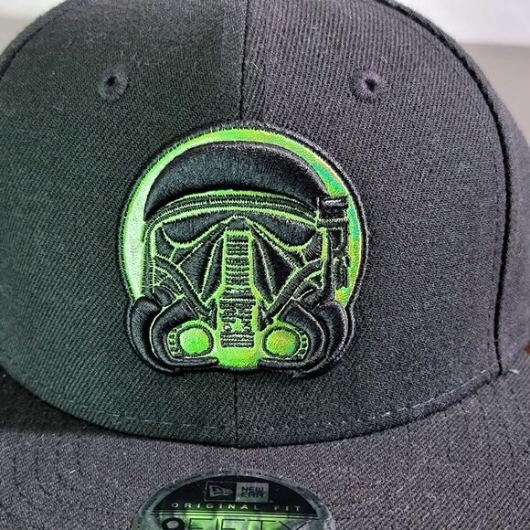 New Era X Star Wars Rogue One Death Trooper Darth Vader Hat Black Green SnapBack - Picture 2 of 12